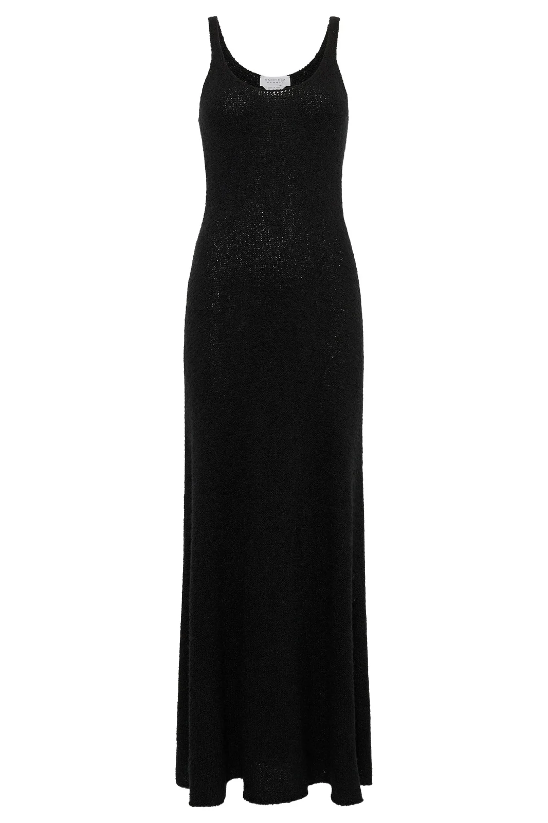 Gabriela Hearst Ayla Knit Maxi Dress in Black Mulberry Silk