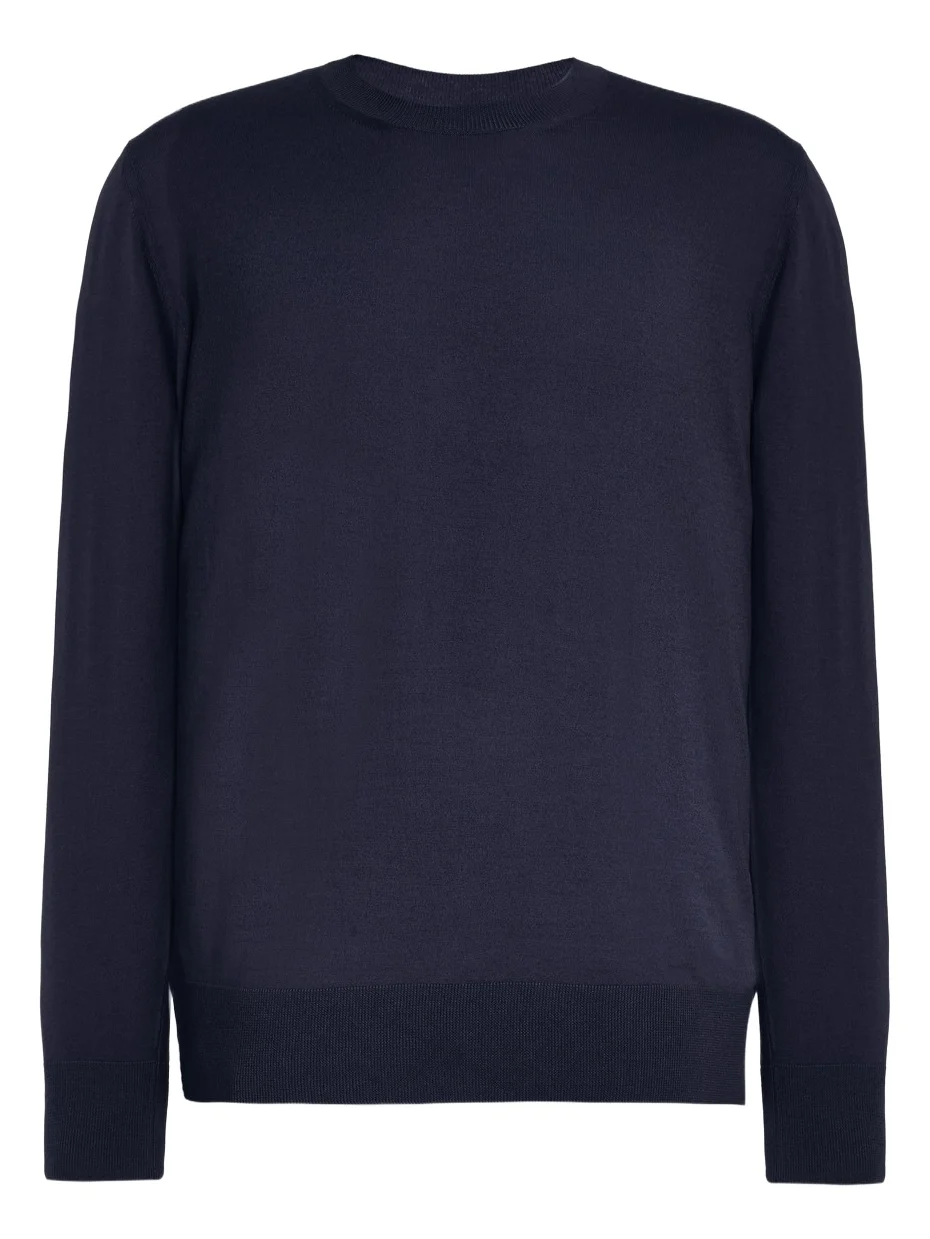 Gabriela Hearst Palco Knit Sweater in Navy Merino Wool