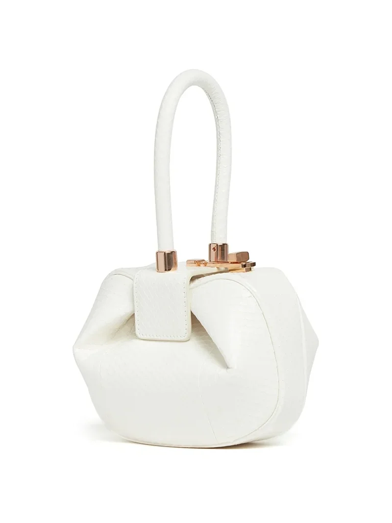 Gabriela Hearst Demi Bag in Ivory Snakeskin