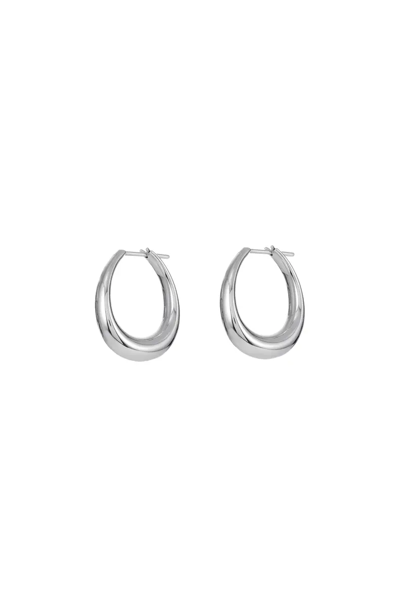 Gabriela Hearst Small Drop Earrings in 18K White Gold | Thumbnail 2 Gabriela Hearst Small Drop Earrings in 18K White Gold | Thumbnail 2