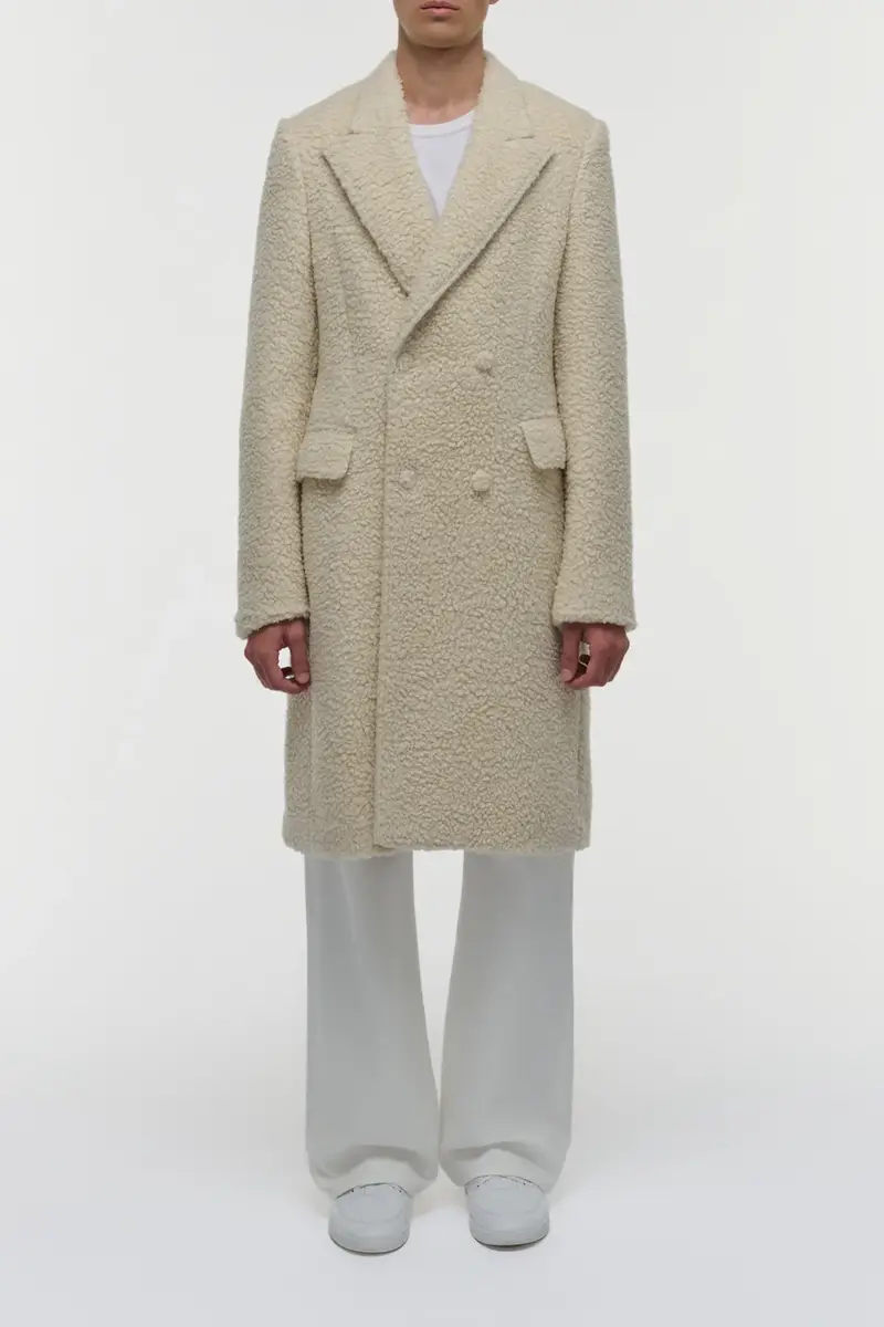 Gabriela Hearst Mcaffrey Coat in Ivory Cashmere Silk | Thumbnail 2