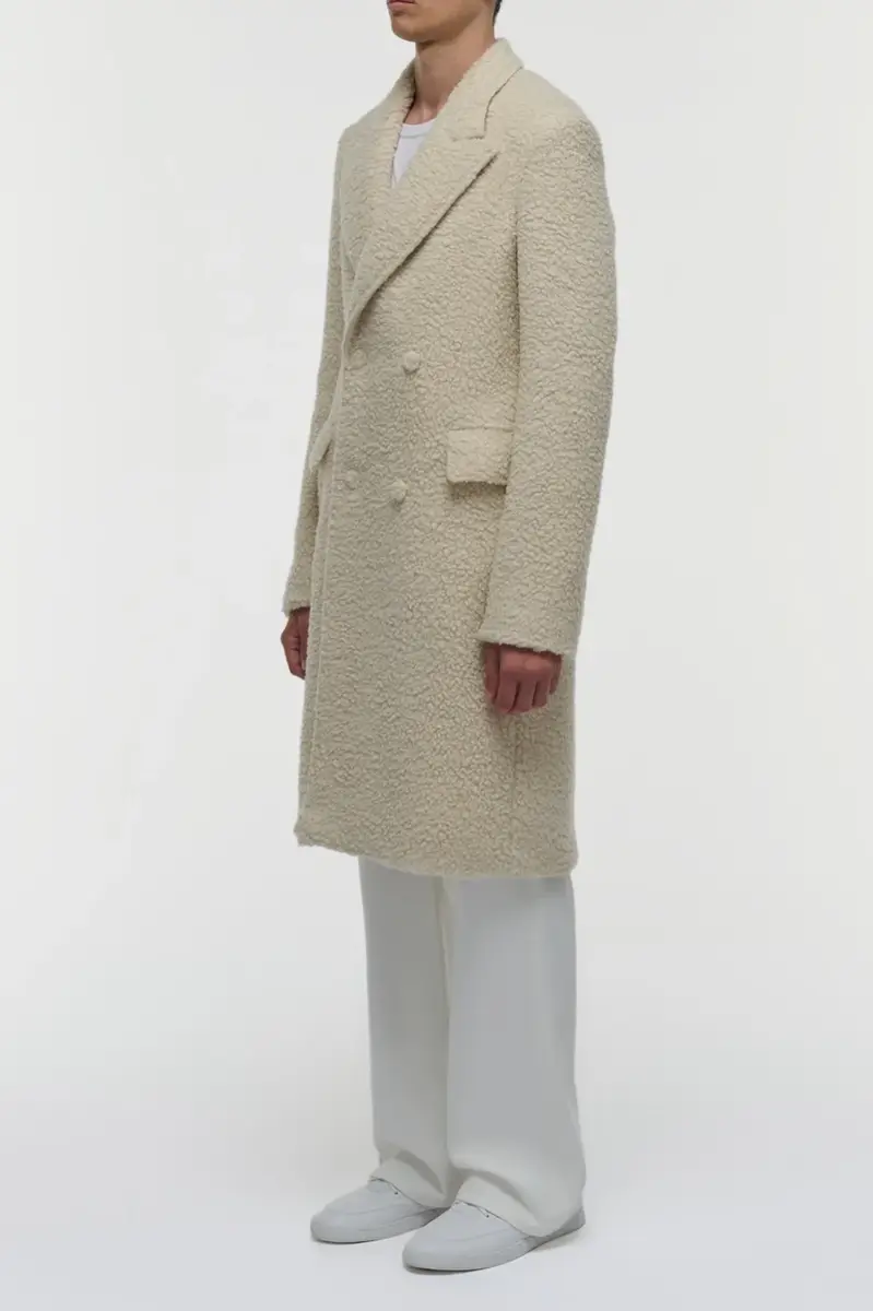 Gabriela Hearst Mcaffrey Coat in Ivory Cashmere Silk | Thumbnail 3