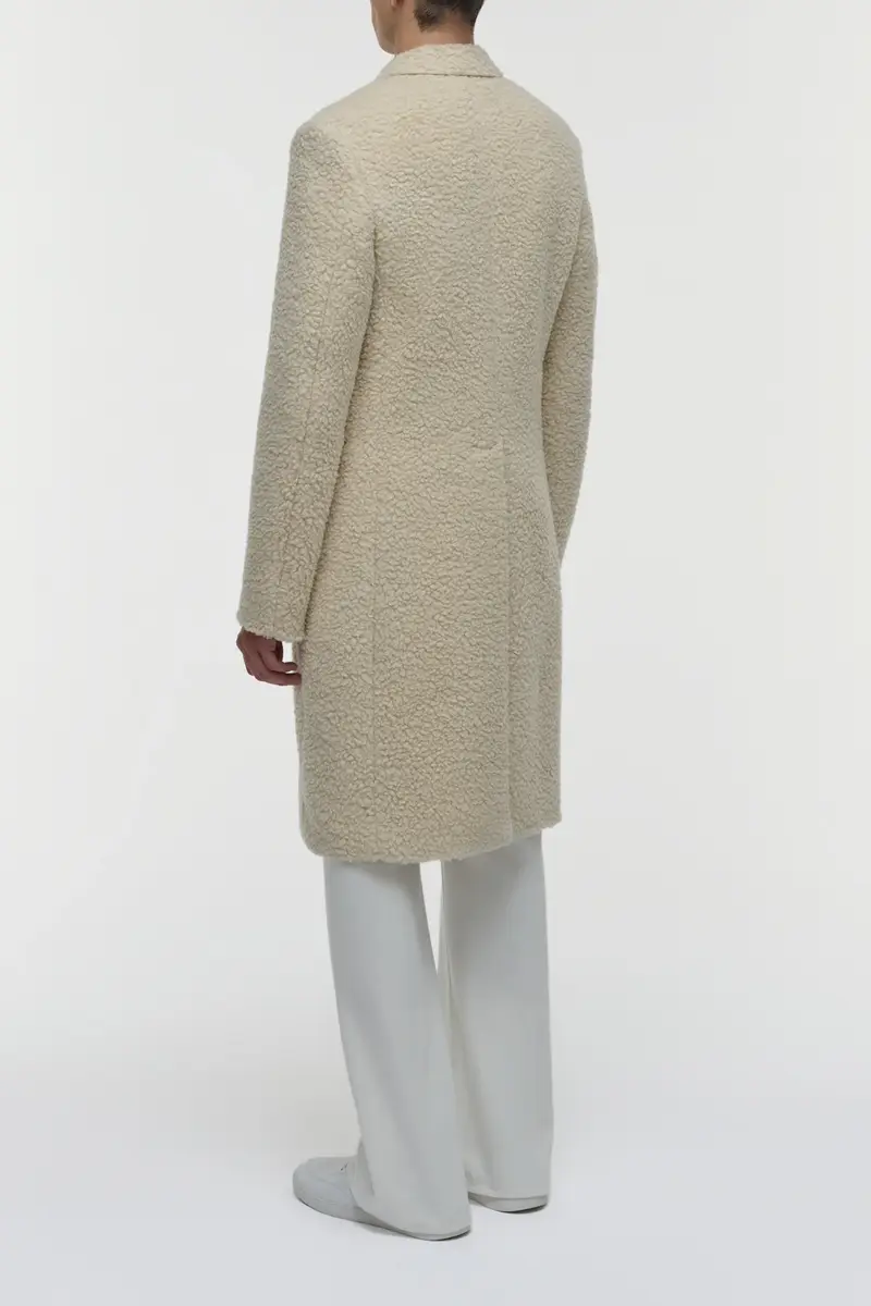 Gabriela Hearst Mcaffrey Coat in Ivory Cashmere Silk | Thumbnail 4