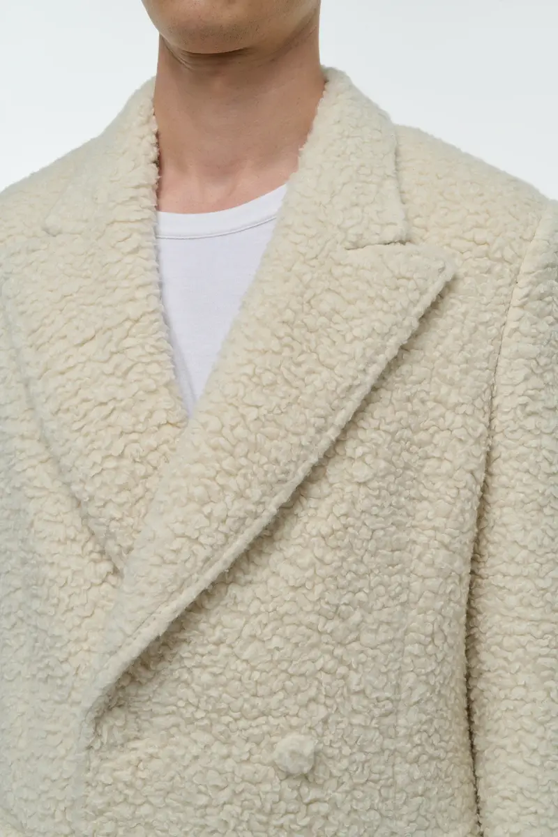 Gabriela Hearst Mcaffrey Coat in Ivory Cashmere Silk | Thumbnail 5