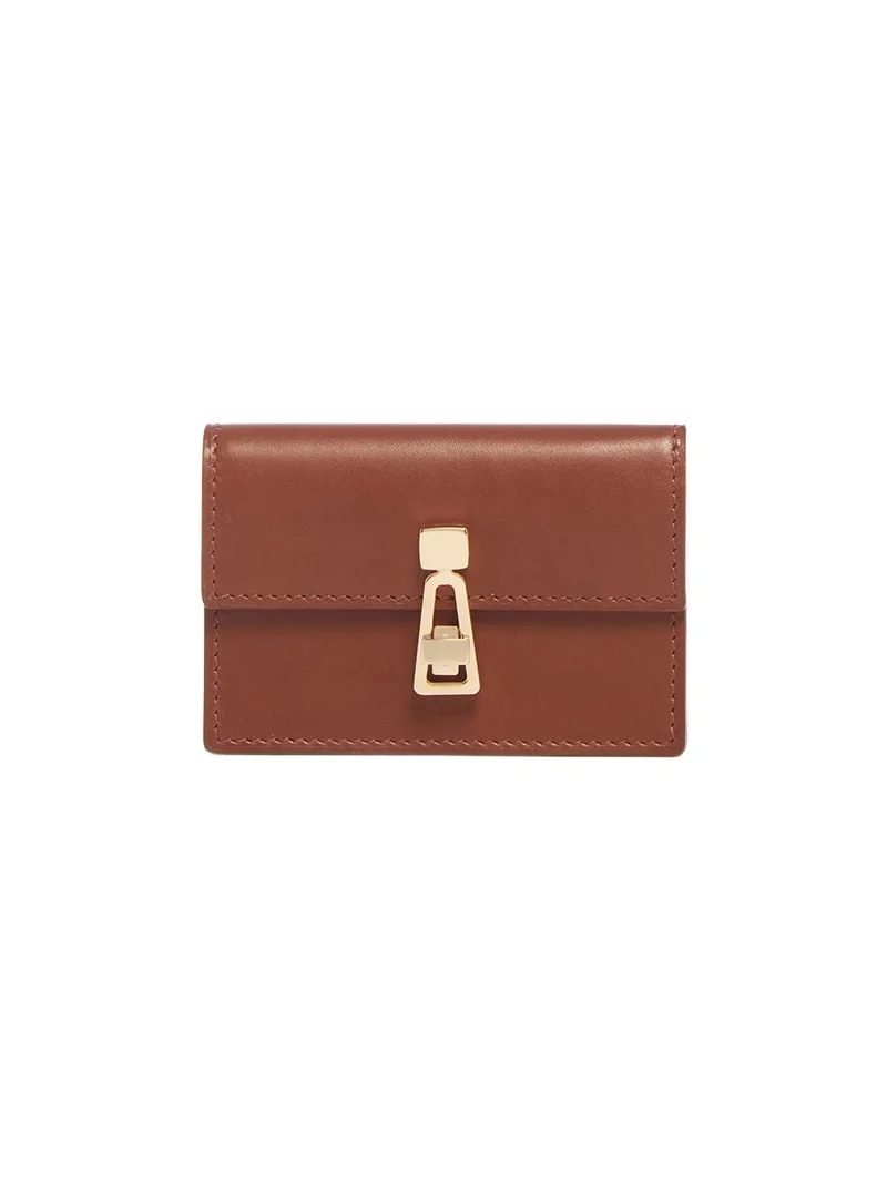 Gabriela Hearst Concertina Card Wallet in Cognac Leather