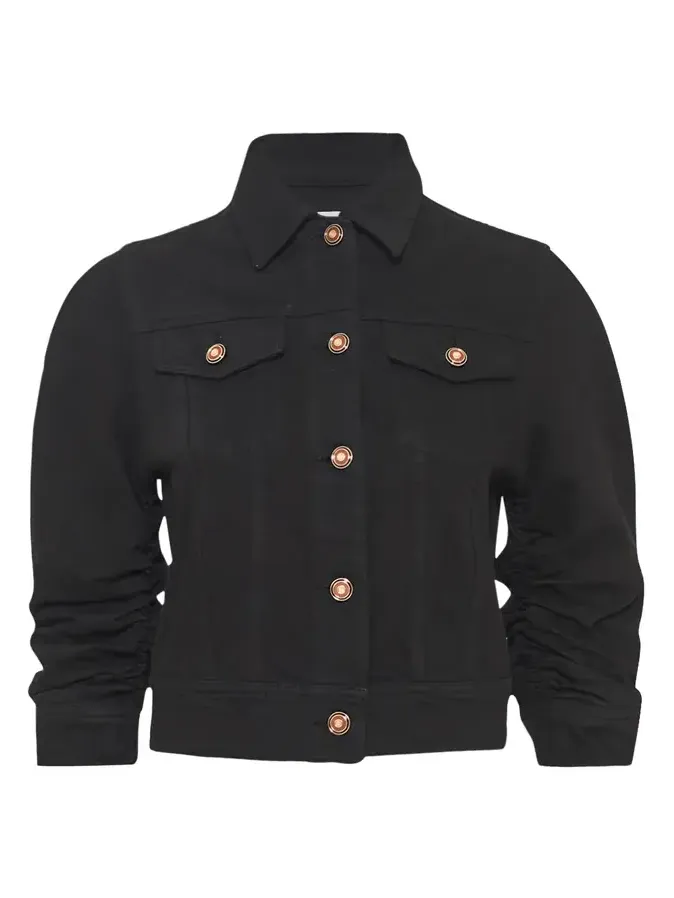 Gabriela Hearst Adira Jacket in Black Recycled Cotton Denim