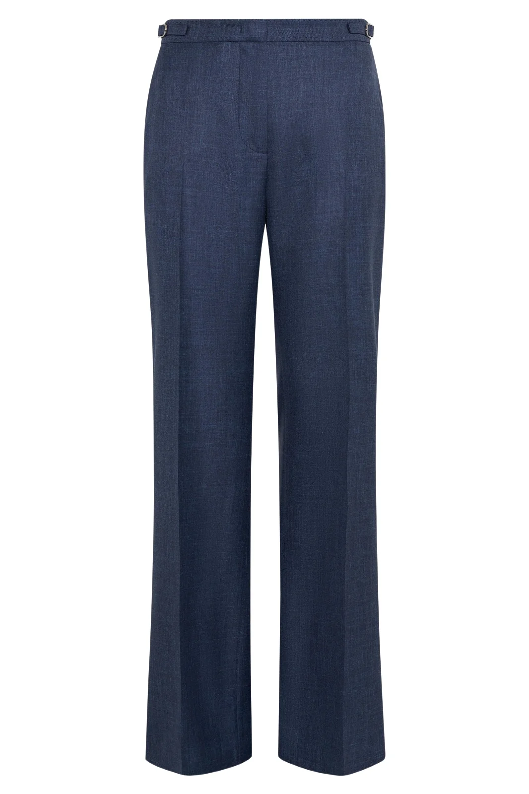 Vesta Flare Pant in Denim Virgin Wool Silk with Linen Vesta Flare Pant in Denim Virgin Wool Silk with Linen