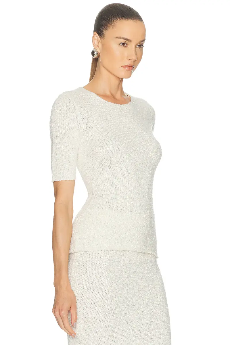 Gabriela Hearst Valentia Knit T-Shirt in Black Mulberry Silk | Thumbnail 2 Gabriela Hearst Valentia Knit T-Shirt in Black Mulberry Silk | Thumbnail 2