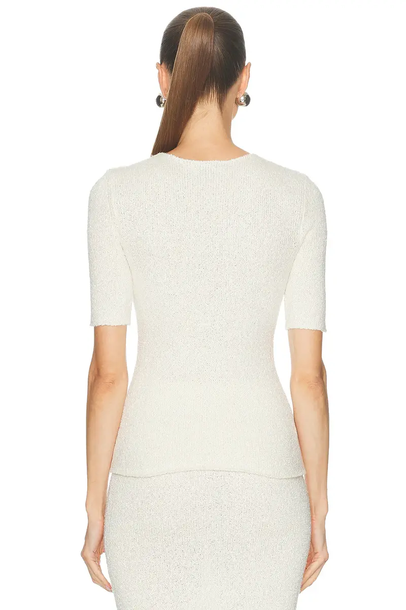 Gabriela Hearst Valentia Knit T-Shirt in Black Mulberry Silk | Thumbnail 3 Gabriela Hearst Valentia Knit T-Shirt in Black Mulberry Silk | Thumbnail 3