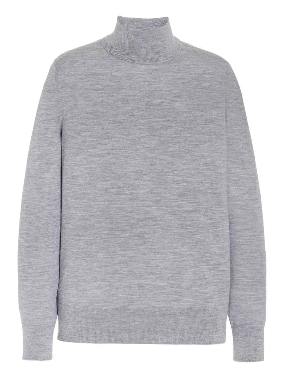 Gabriela Hearst Jermaine Knit Turtleneck in Heather Grey Merino Wool