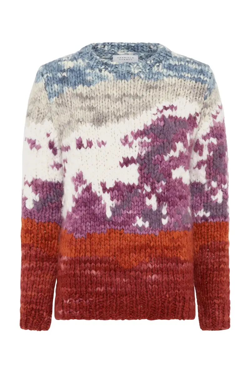 Gabriela Hearst Sylphora Knit Crewneck Sweater in Mountain Welfat Cashmere | Image 1 Gabriela Hearst Sylphora Knit Crewneck Sweater in Mountain Welfat Cashmere | Image 1