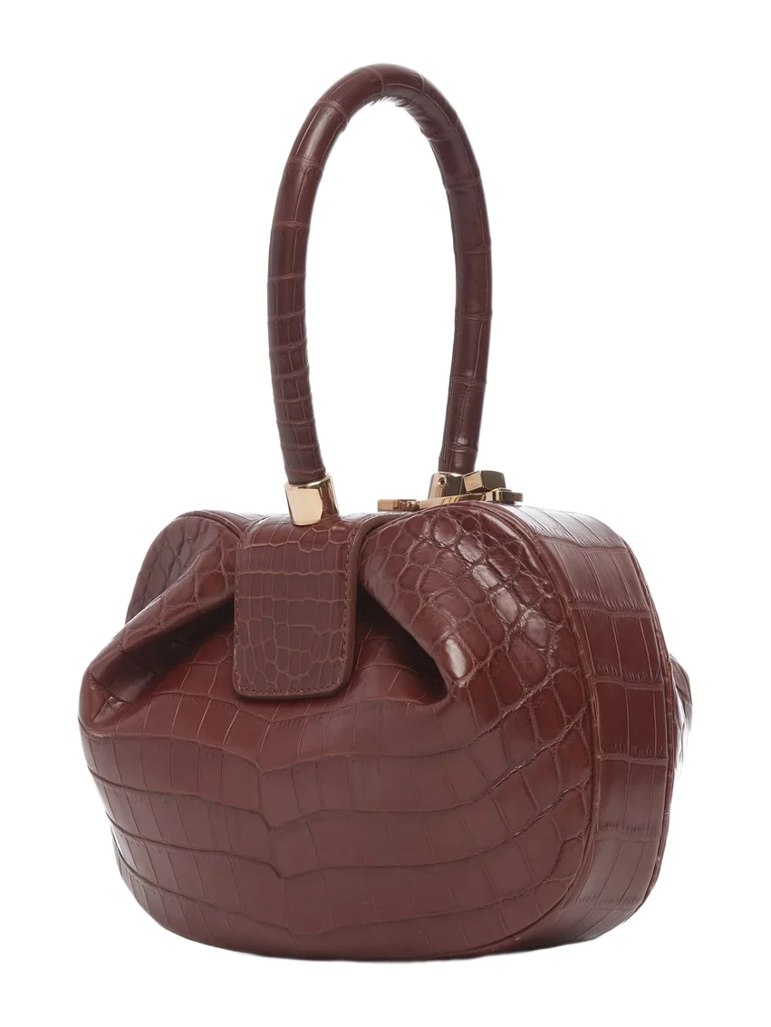 Nina Bag in Cognac Crocodile Leather Nina Bag in Cognac Crocodile Leather
