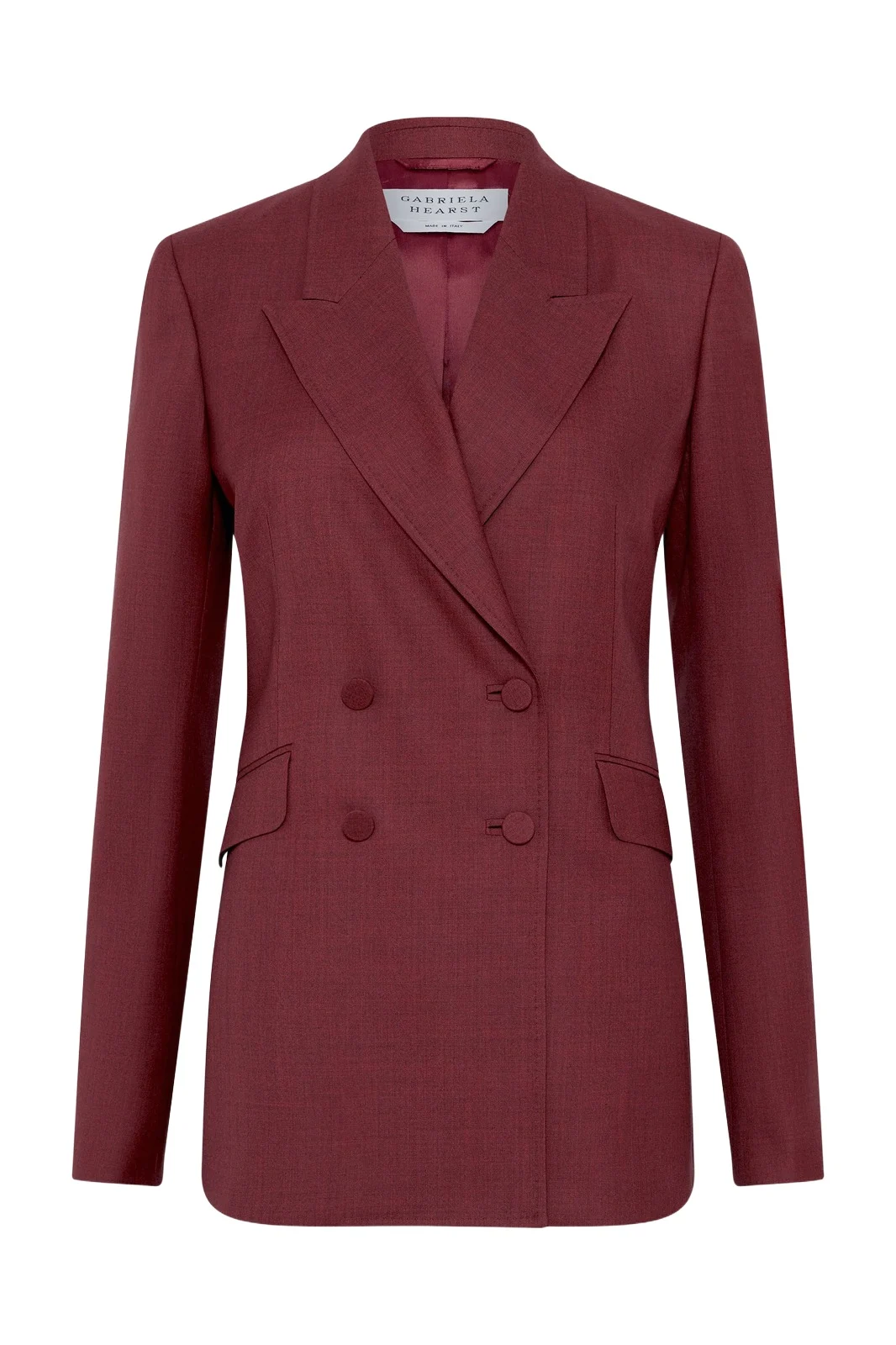 Angela Blazer in Bordeaux Wool Silk Angela Blazer in Bordeaux Wool Silk