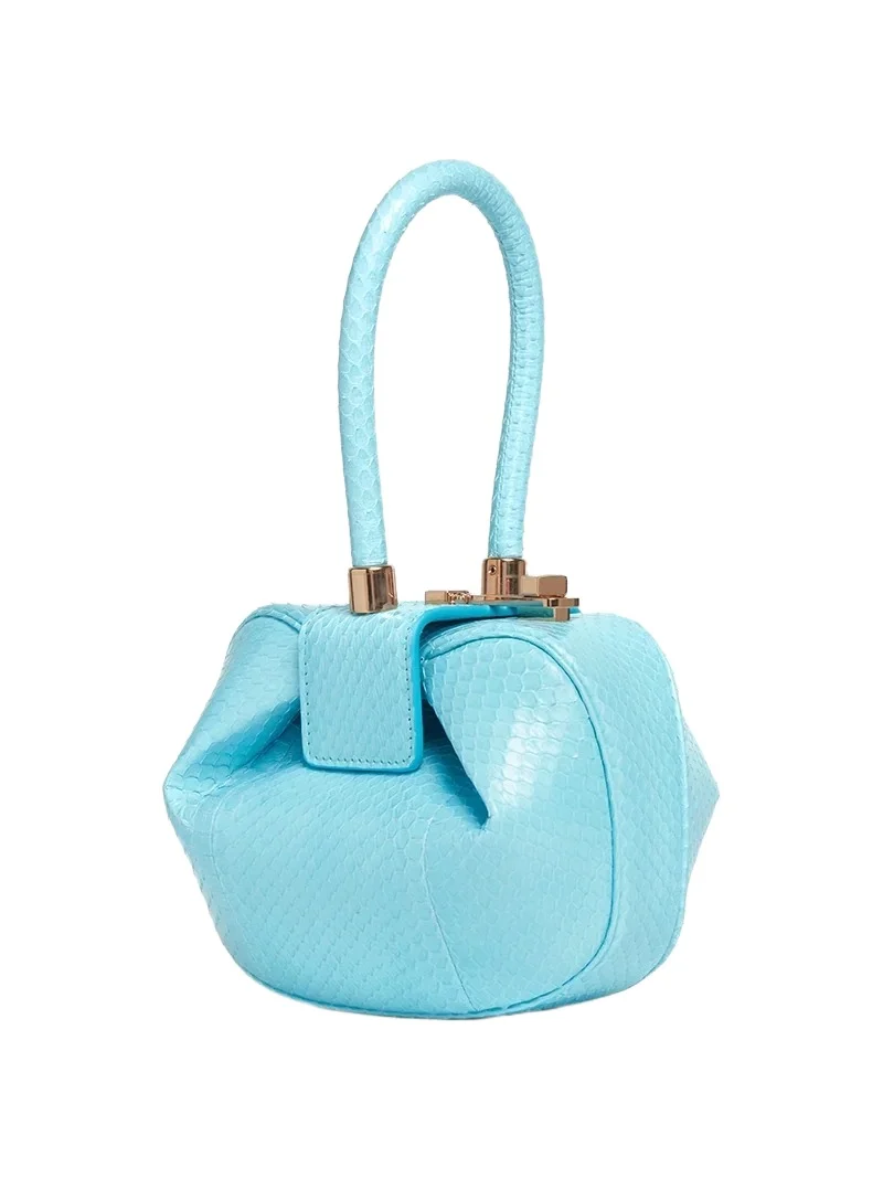 Demi Bag in Pale Blue Snakeskin Demi Bag in Pale Blue Snakeskin