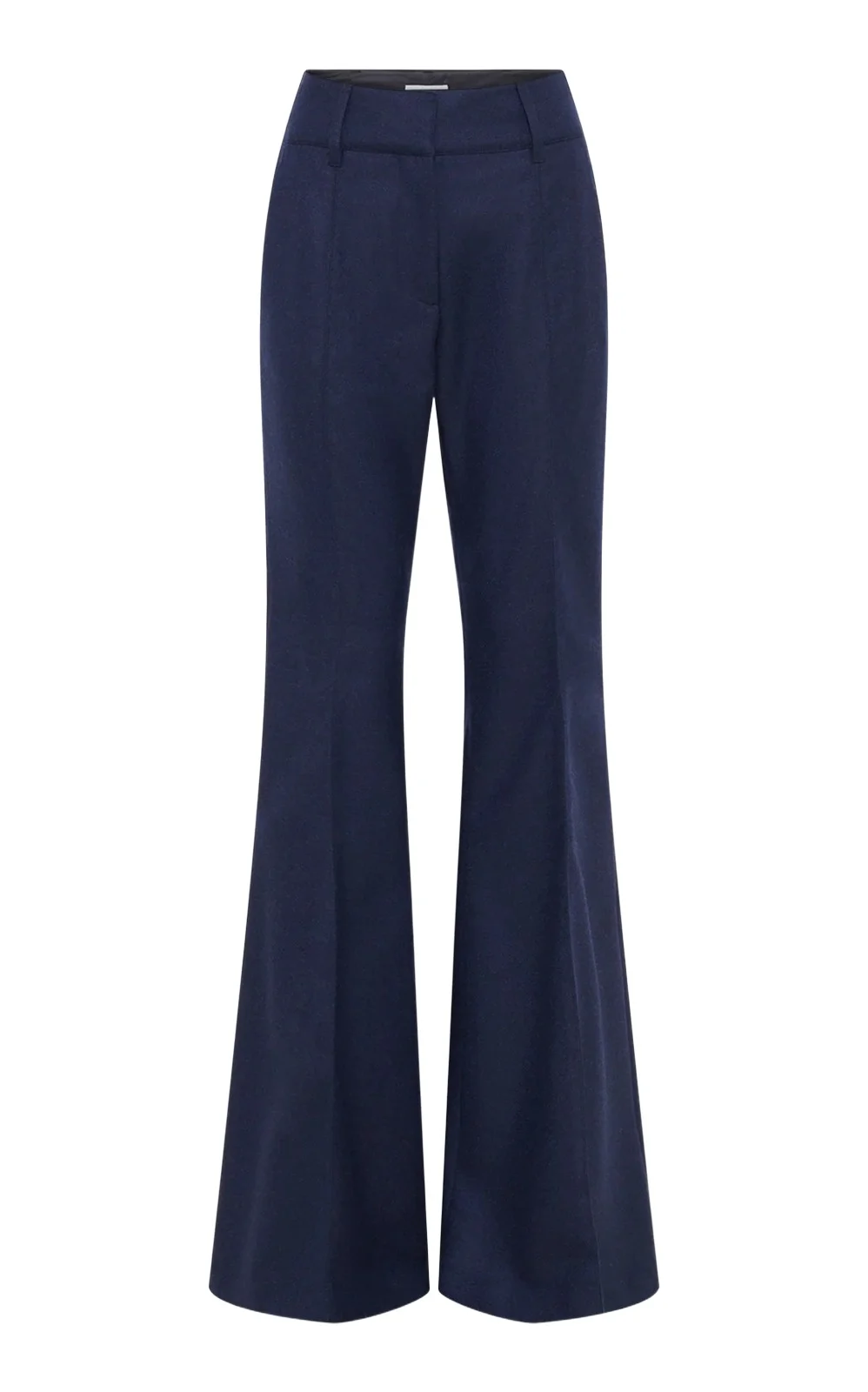 Rhein Flare Pant in Navy Wool Cashmere Flannel