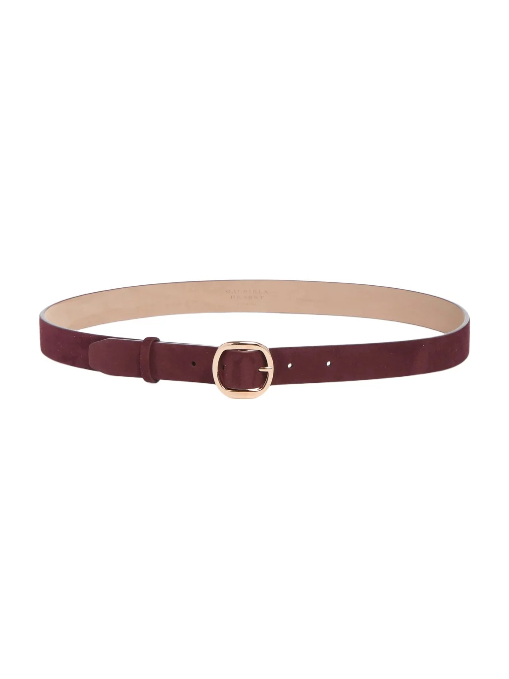 Thin Elster Belt in Bordeaux Suede Thin Elster Belt in Bordeaux Suede