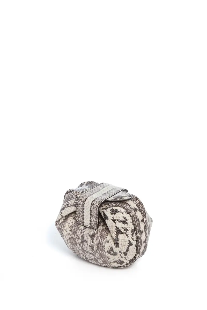 Gabriela Hearst Soft Demi Clutch in Black & White Snakeskin | Thumbnail 3