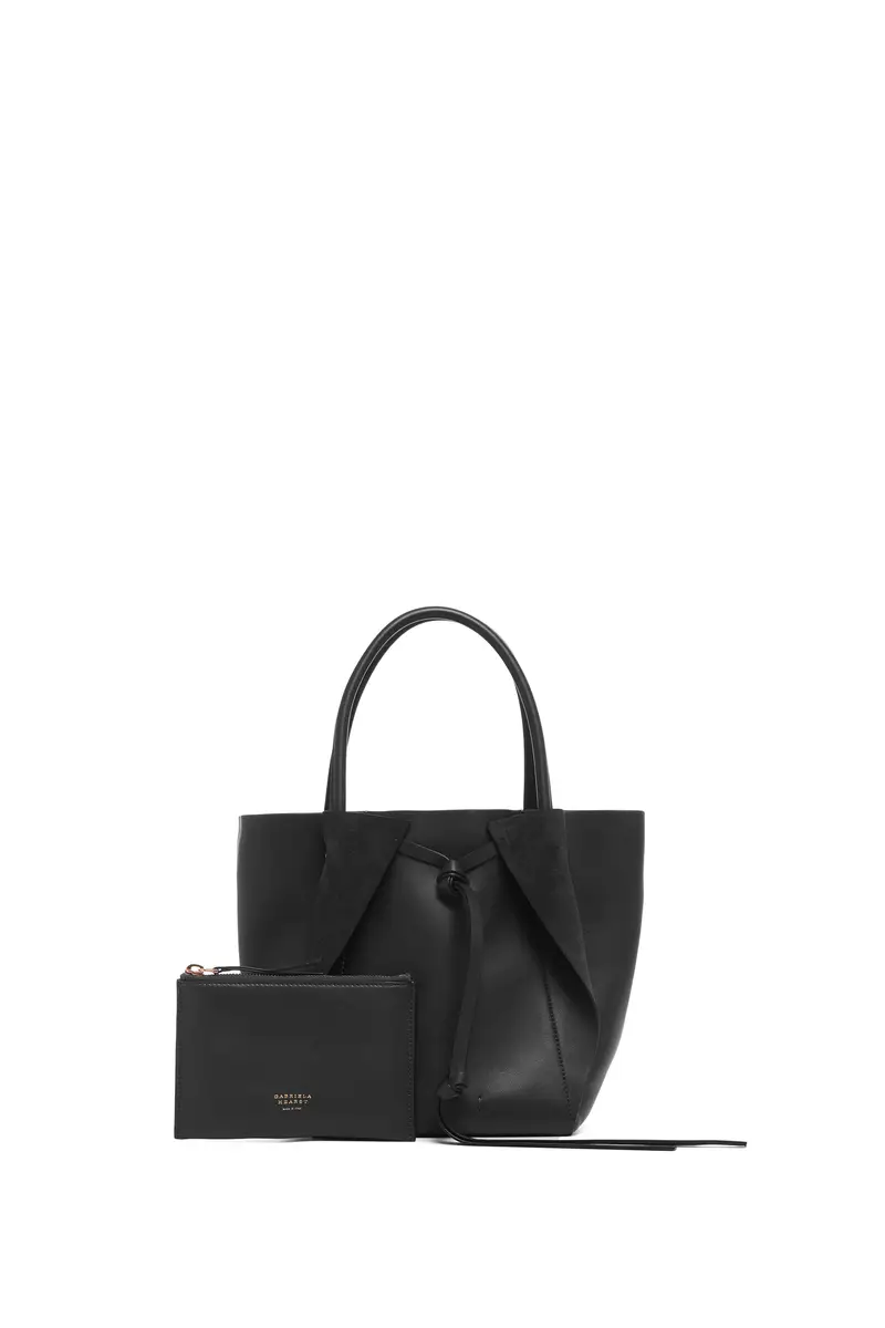 Gabriela Hearst Small Marija Tote Bag in Black Nappa Leather | Thumbnail 3