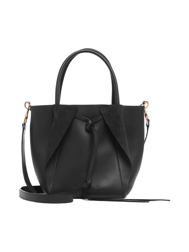 Gabriela Hearst Small Marija Tote Bag in Black Nappa Leather