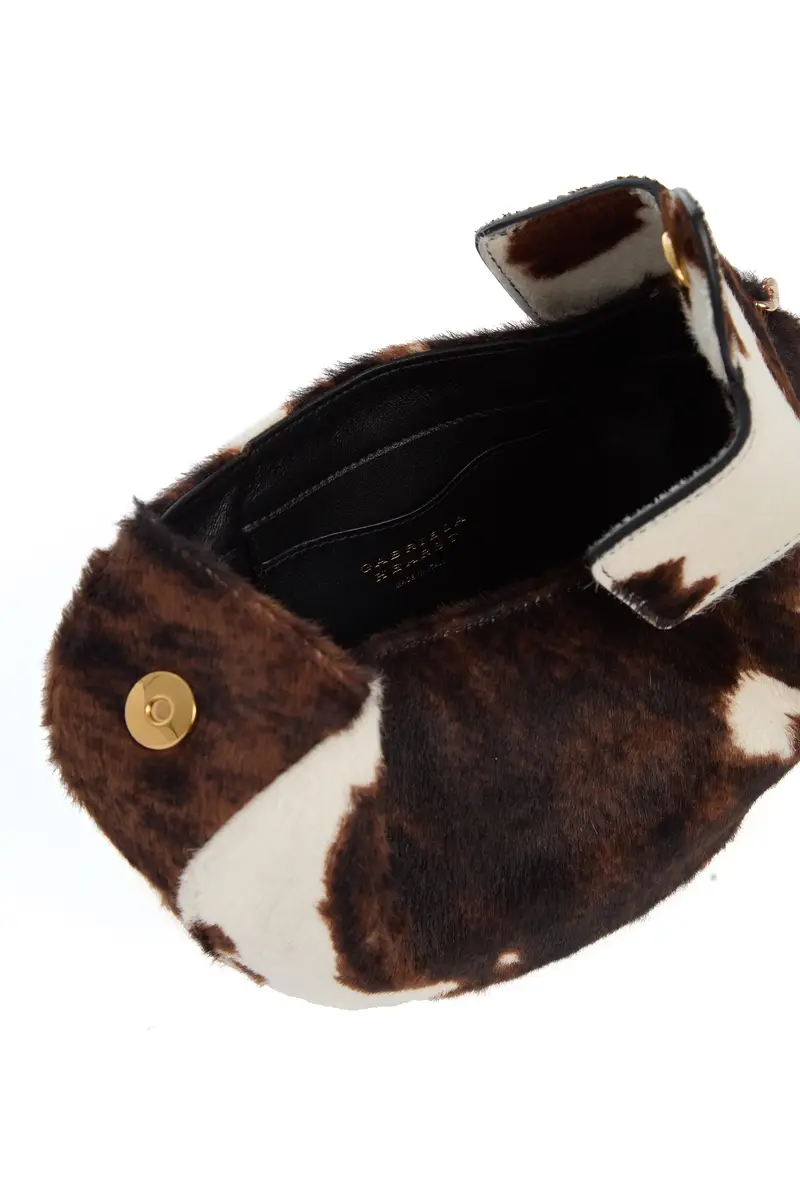 Gabriela Hearst Soft Demi Clutch with Chain in Ivory Cognac Multi Pony Hair | Thumbnail 5 Gabriela Hearst Soft Demi Clutch with Chain in Ivory Cognac Multi Pony Hair | Thumbnail 5