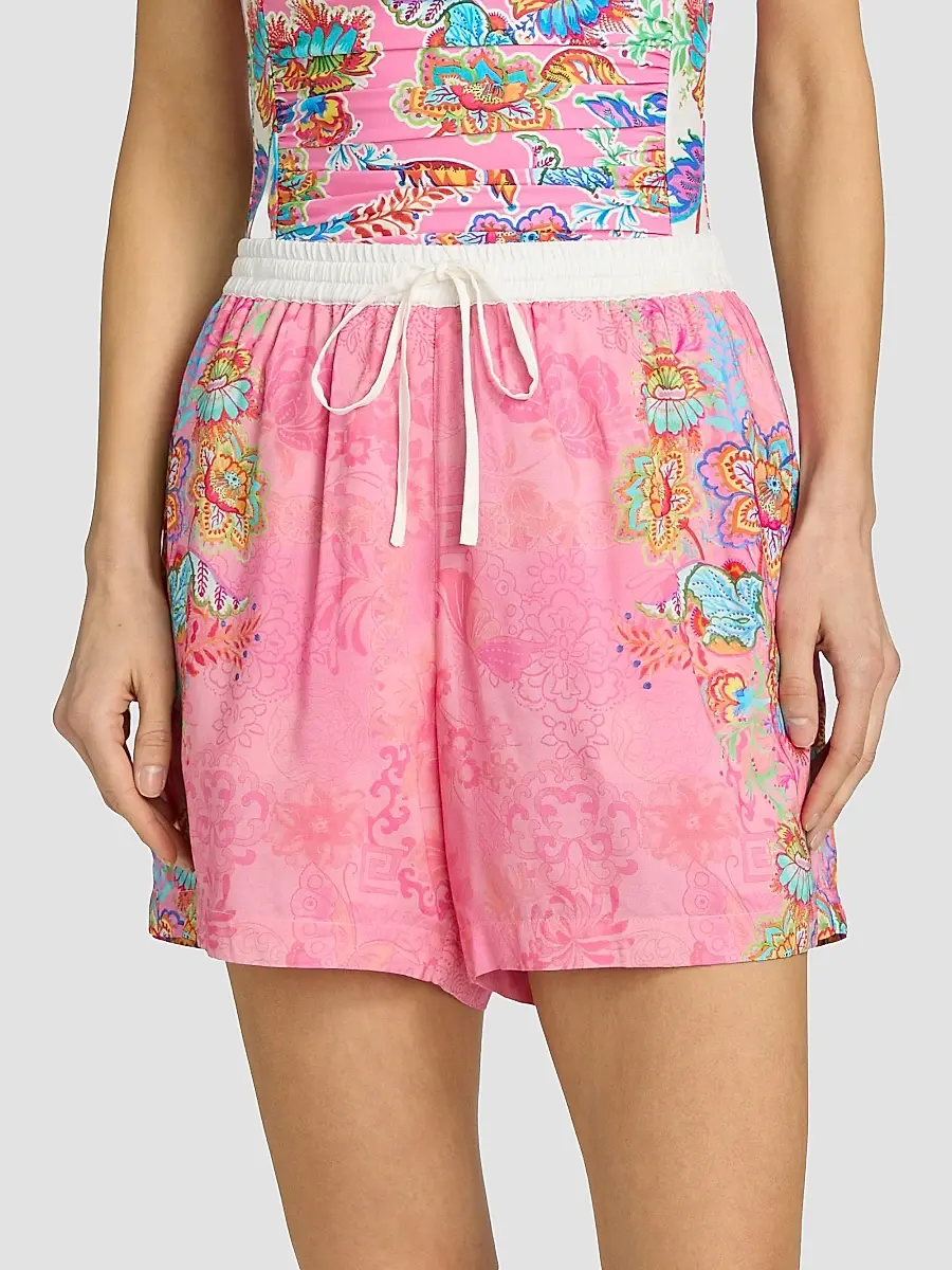 Johnny Was Women's Roisin Floral Shorts | Thumbnail 3 Johnny Was Women's Roisin Floral Shorts | Thumbnail 3