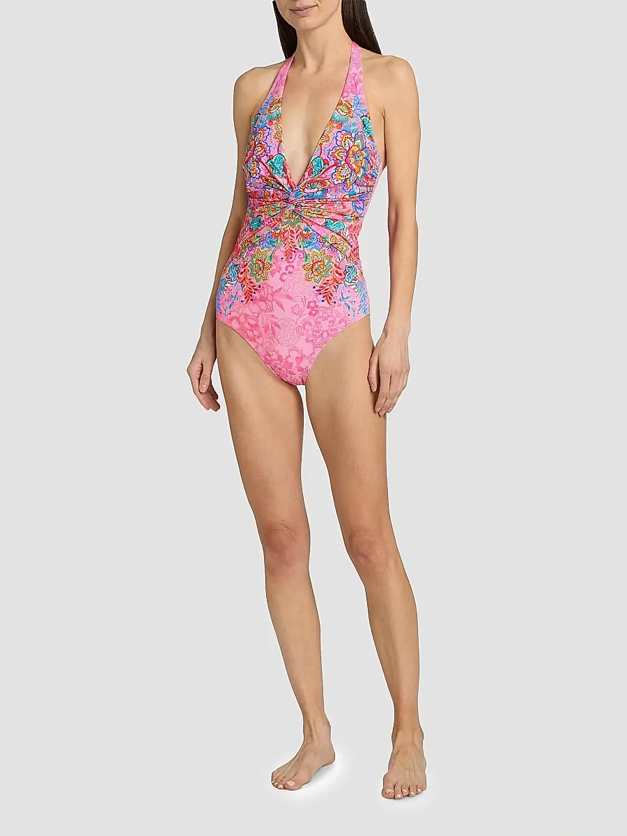 Johnny Was Women's Roisin Twisted Floral One-Piece Swimsuit | Thumbnail 2 Johnny Was Women's Roisin Twisted Floral One-Piece Swimsuit | Thumbnail 2