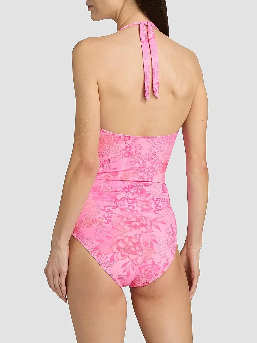 Johnny Was Women's Roisin Twisted Floral One-Piece Swimsuit | Thumbnail 4 Johnny Was Women's Roisin Twisted Floral One-Piece Swimsuit | Thumbnail 4