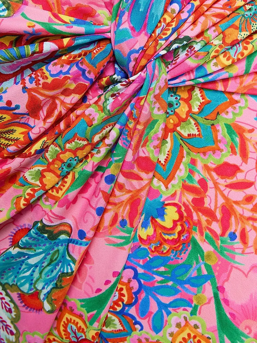 Johnny Was Women's Roisin Twisted Floral One-Piece Swimsuit | Thumbnail 6 Johnny Was Women's Roisin Twisted Floral One-Piece Swimsuit | Thumbnail 6