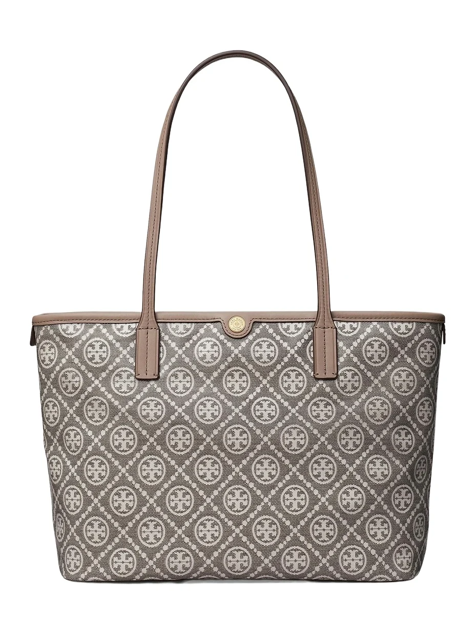 Women's Small T Monogram Jacquard Tote Bag