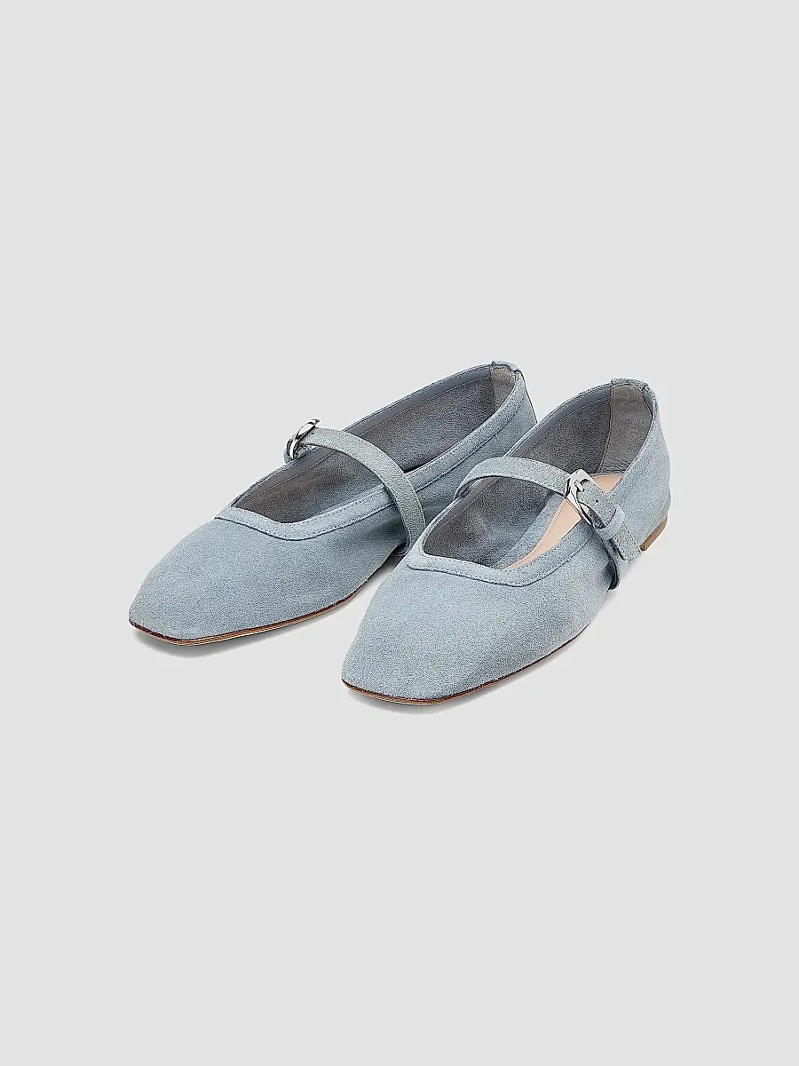 Stuart Weitzman Women's Sai Suede Ballet Flats | Thumbnail 2 Stuart Weitzman Women's Sai Suede Ballet Flats | Thumbnail 2