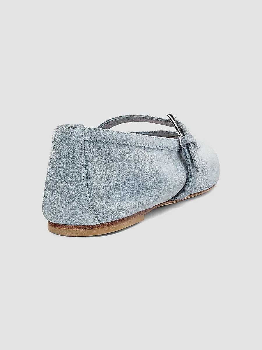 Stuart Weitzman Women's Sai Suede Ballet Flats | Thumbnail 3 Stuart Weitzman Women's Sai Suede Ballet Flats | Thumbnail 3
