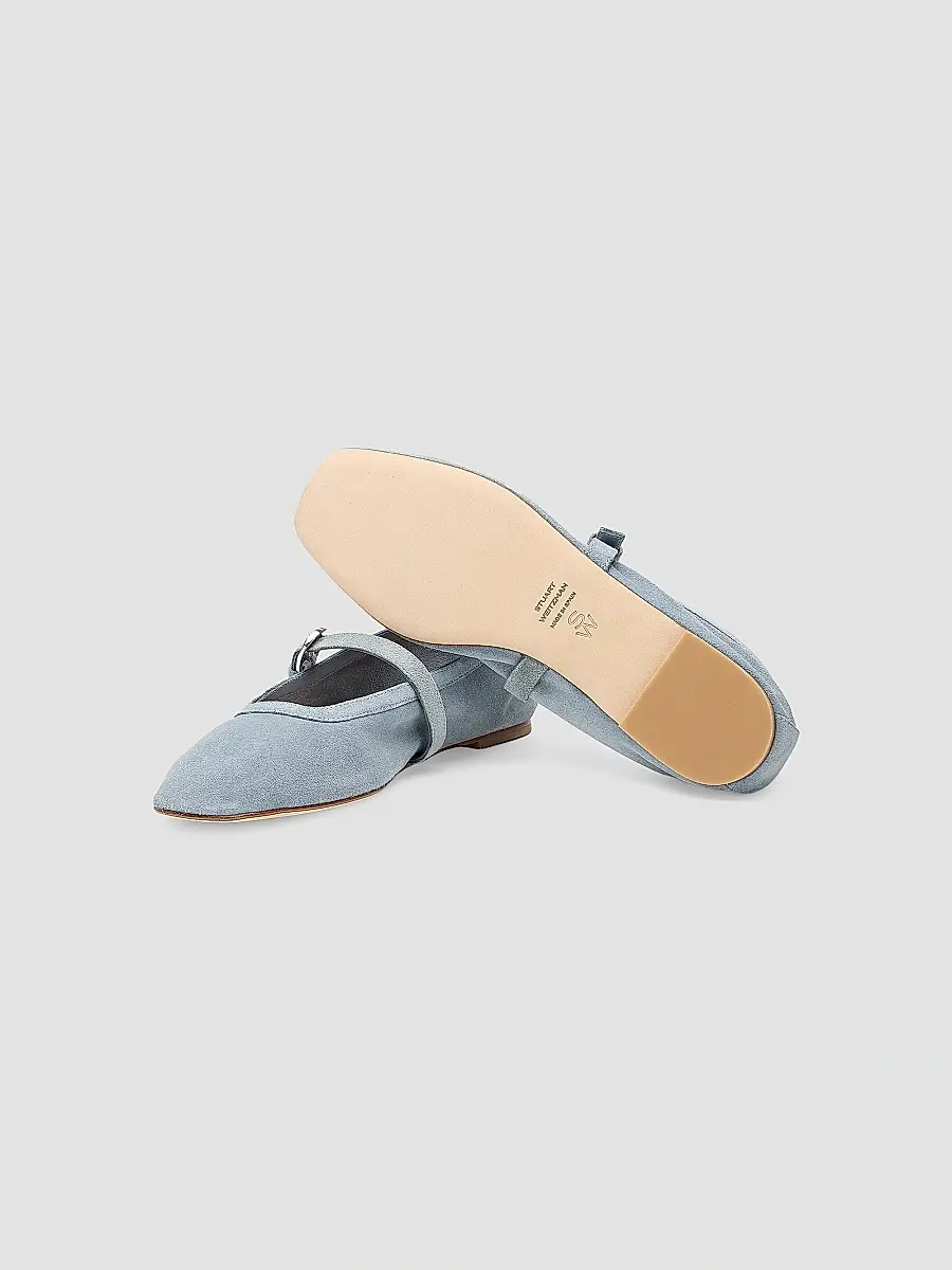 Stuart Weitzman Women's Sai Suede Ballet Flats | Thumbnail 5 Stuart Weitzman Women's Sai Suede Ballet Flats | Thumbnail 5