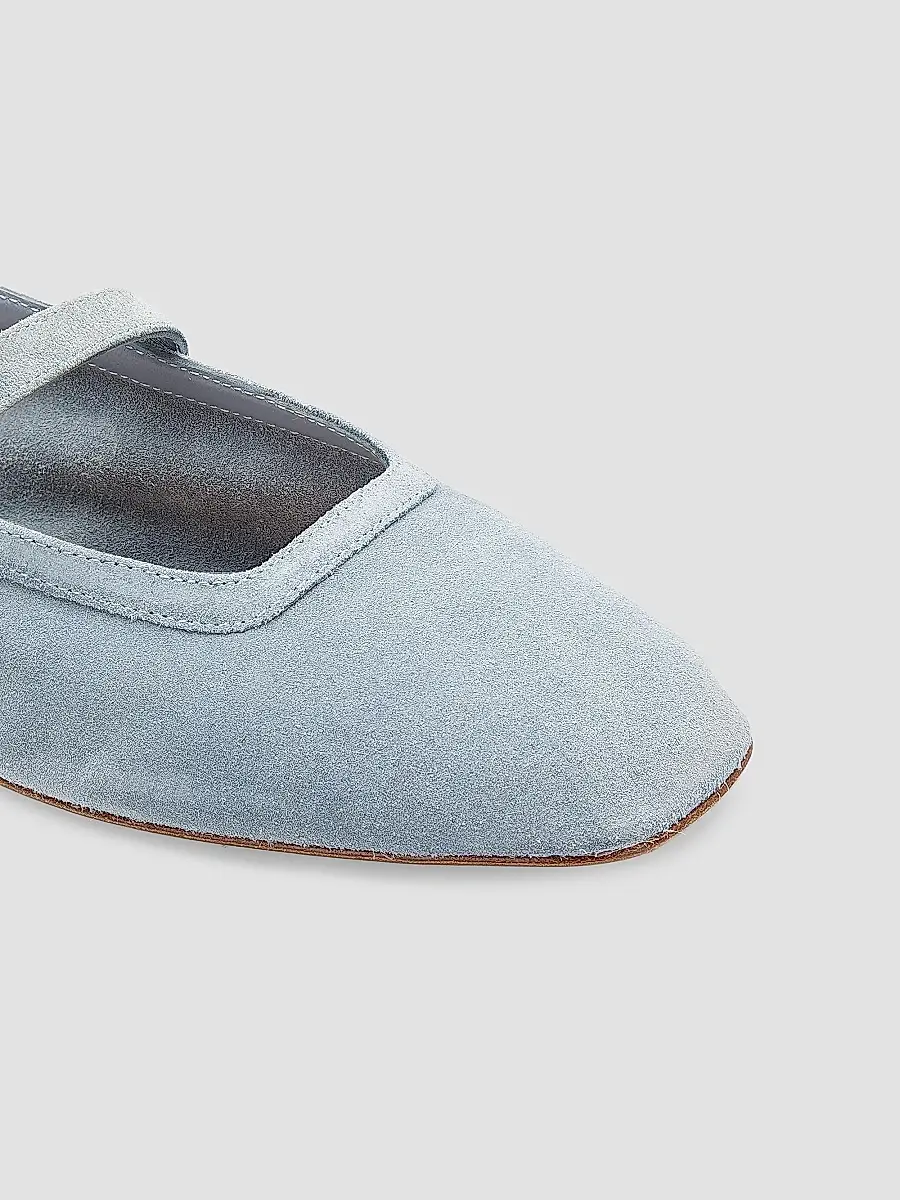 Stuart Weitzman Women's Sai Suede Ballet Flats | Thumbnail 6 Stuart Weitzman Women's Sai Suede Ballet Flats | Thumbnail 6