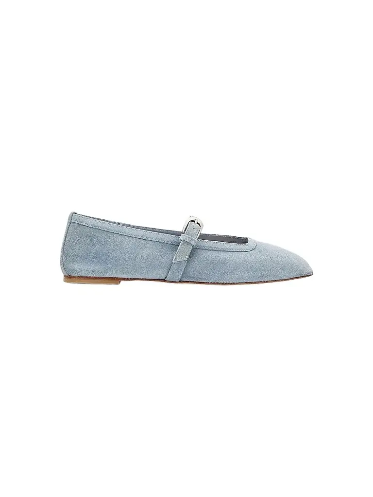 Stuart Weitzman Women's Sai Suede Ballet Flats - Breezy Blue | Image 1 Stuart Weitzman Women's Sai Suede Ballet Flats - Breezy Blue | Image 1