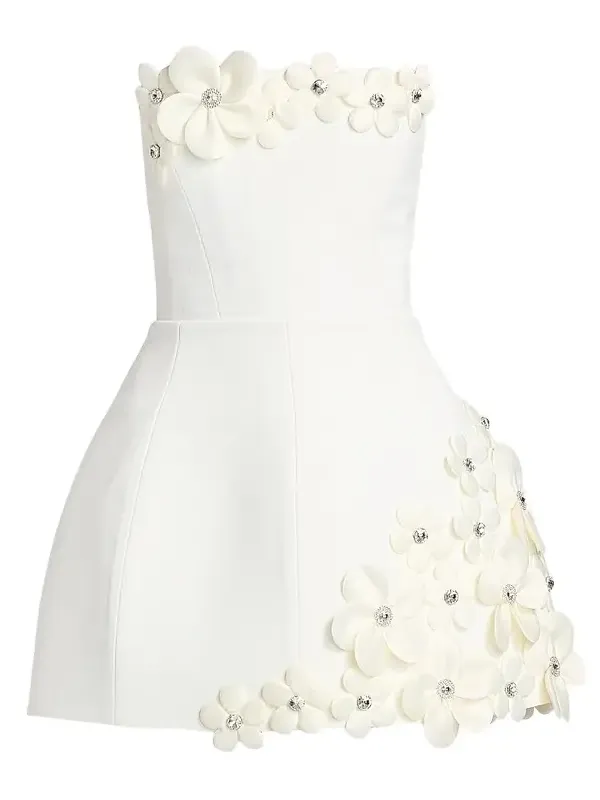 Women's Estelle 3D Floral Strapless Minidress