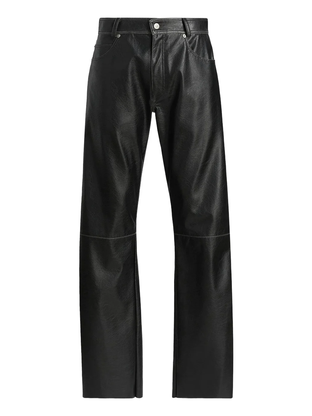 Men's Faux-Leather Straight-Leg Pants Men's Faux-Leather Straight-Leg Pants