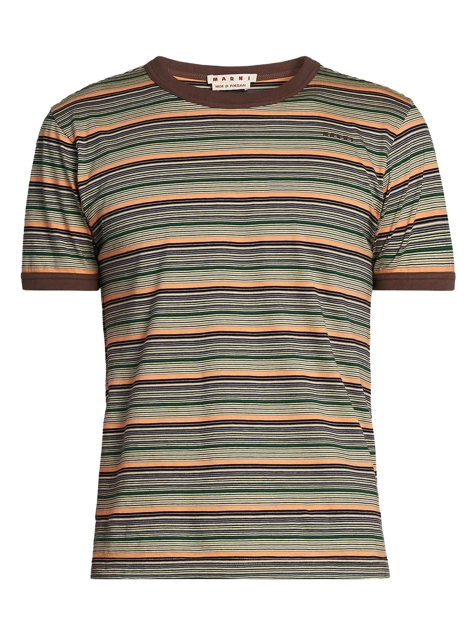 Men's Striped Cotton Crewneck T-Shirt Men's Striped Cotton Crewneck T-Shirt