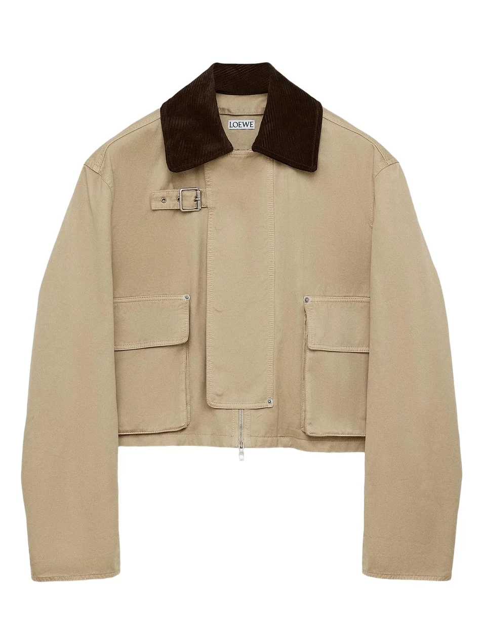 Loewe Women's Corduroy Spread Collar Short Parka