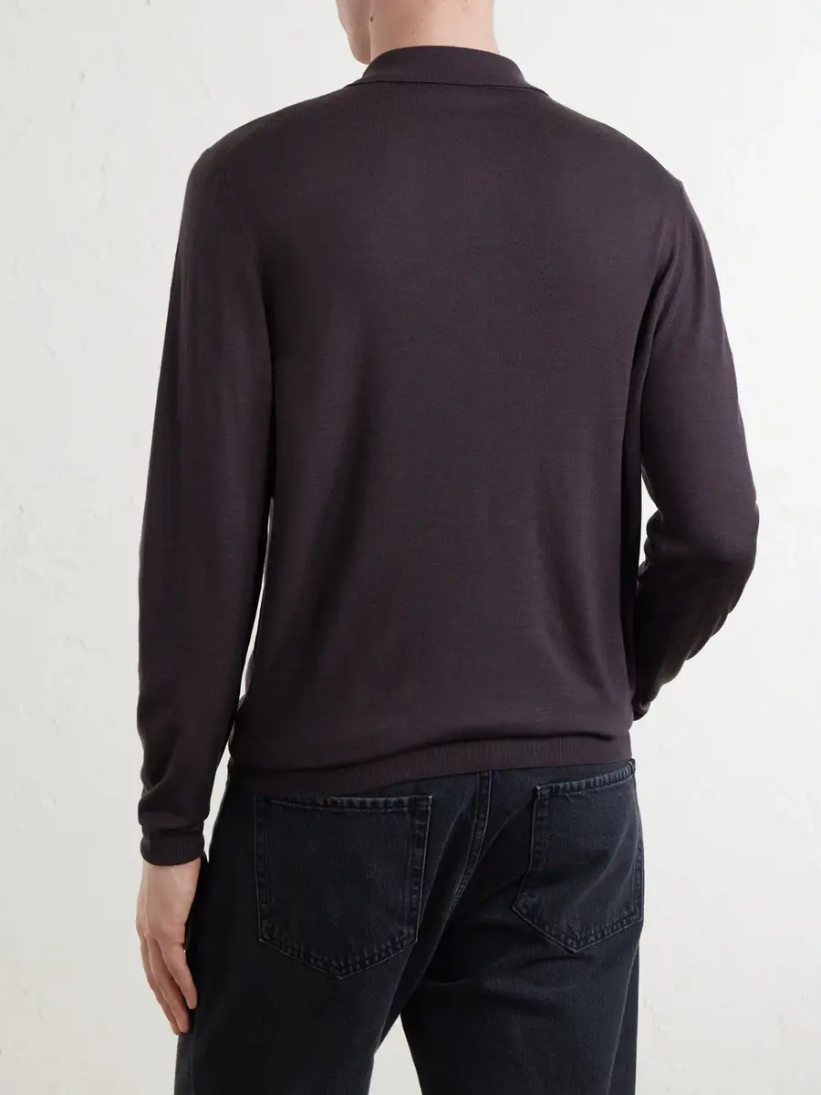 Canali Wool Polo Shirt - Men | Thumbnail 4