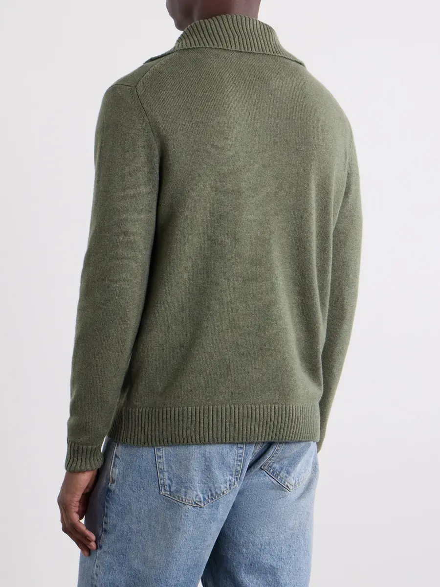Slowear Zanone Slim-Fit Cashmere Half Zip-Up Sweater - Men | Thumbnail 4 Slowear Zanone Slim-Fit Cashmere Half Zip-Up Sweater - Men | Thumbnail 4