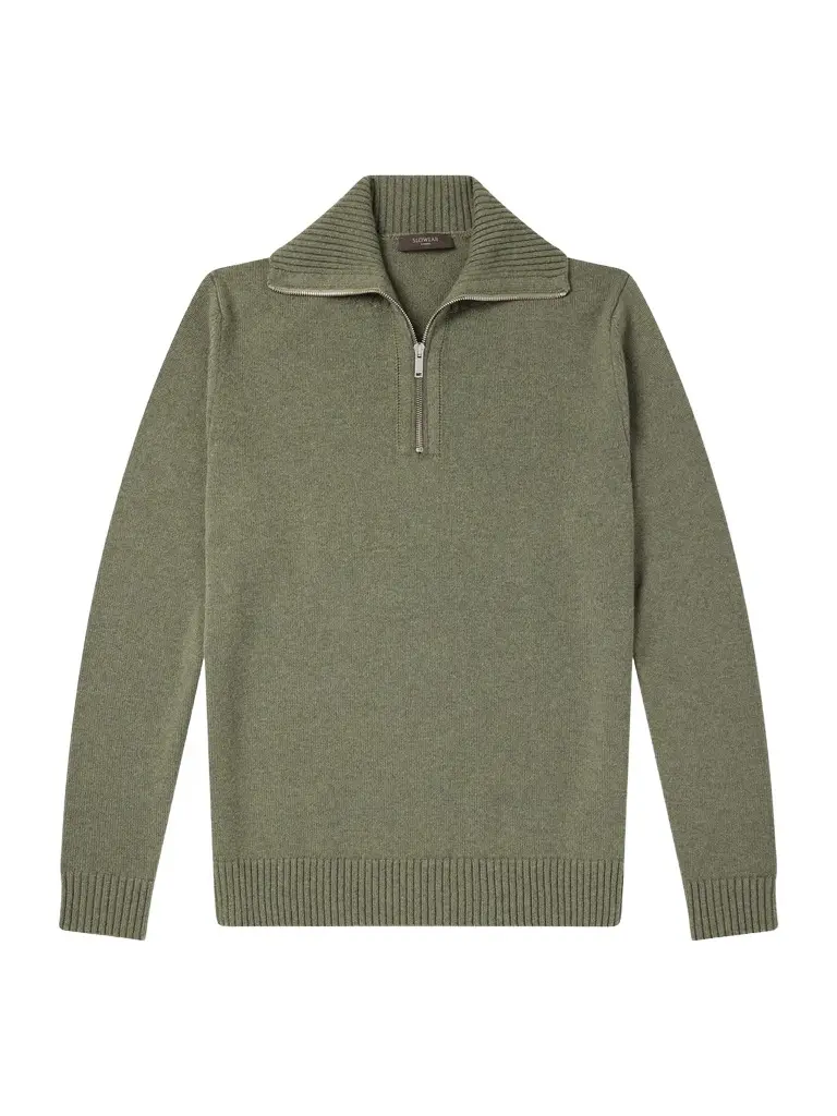 Slowear Zanone Cashmere Half-Zip Sweater - Men | Image 1 Slowear Zanone Cashmere Half-Zip Sweater - Men | Image 1