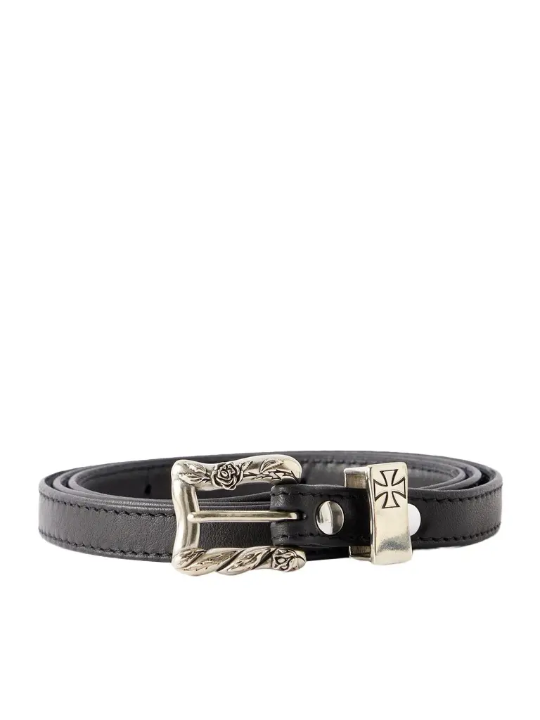 Enfants Riches Déprimés 1cm Leather Belt - Men | Image 1 Enfants Riches Déprimés 1cm Leather Belt - Men | Image 1