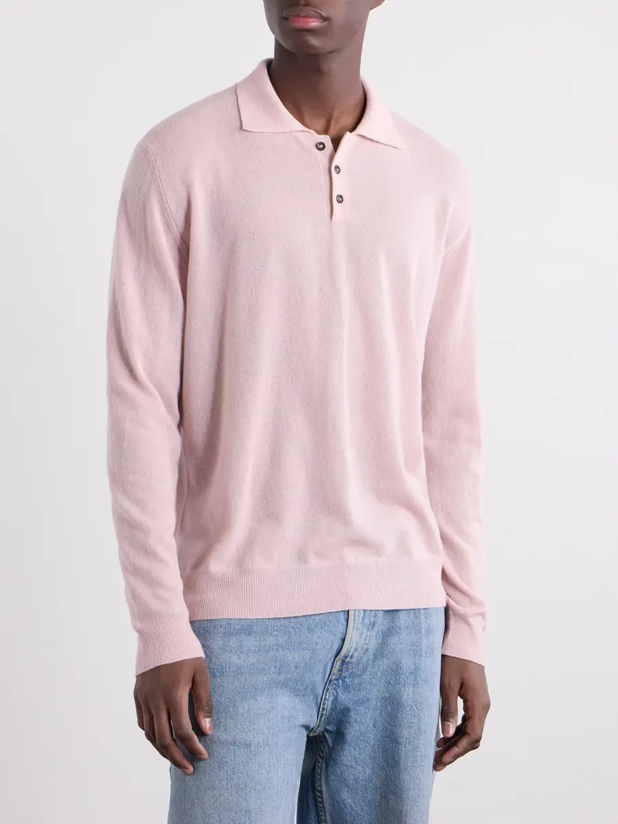 Slowear Zanone Cashmere-Blend Polo Sweater - Men | Thumbnail 3 Slowear Zanone Cashmere-Blend Polo Sweater - Men | Thumbnail 3