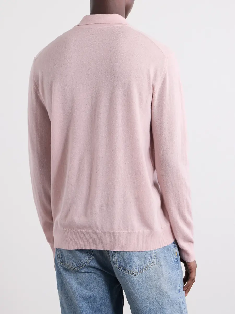 Slowear Zanone Cashmere-Blend Polo Sweater - Men | Thumbnail 4 Slowear Zanone Cashmere-Blend Polo Sweater - Men | Thumbnail 4