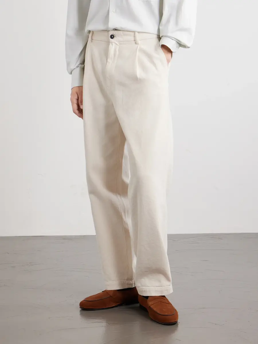 Barena Straight-Leg Pleated Cotton-Drill Trousers - Men | Thumbnail 3 Barena Straight-Leg Pleated Cotton-Drill Trousers - Men | Thumbnail 3