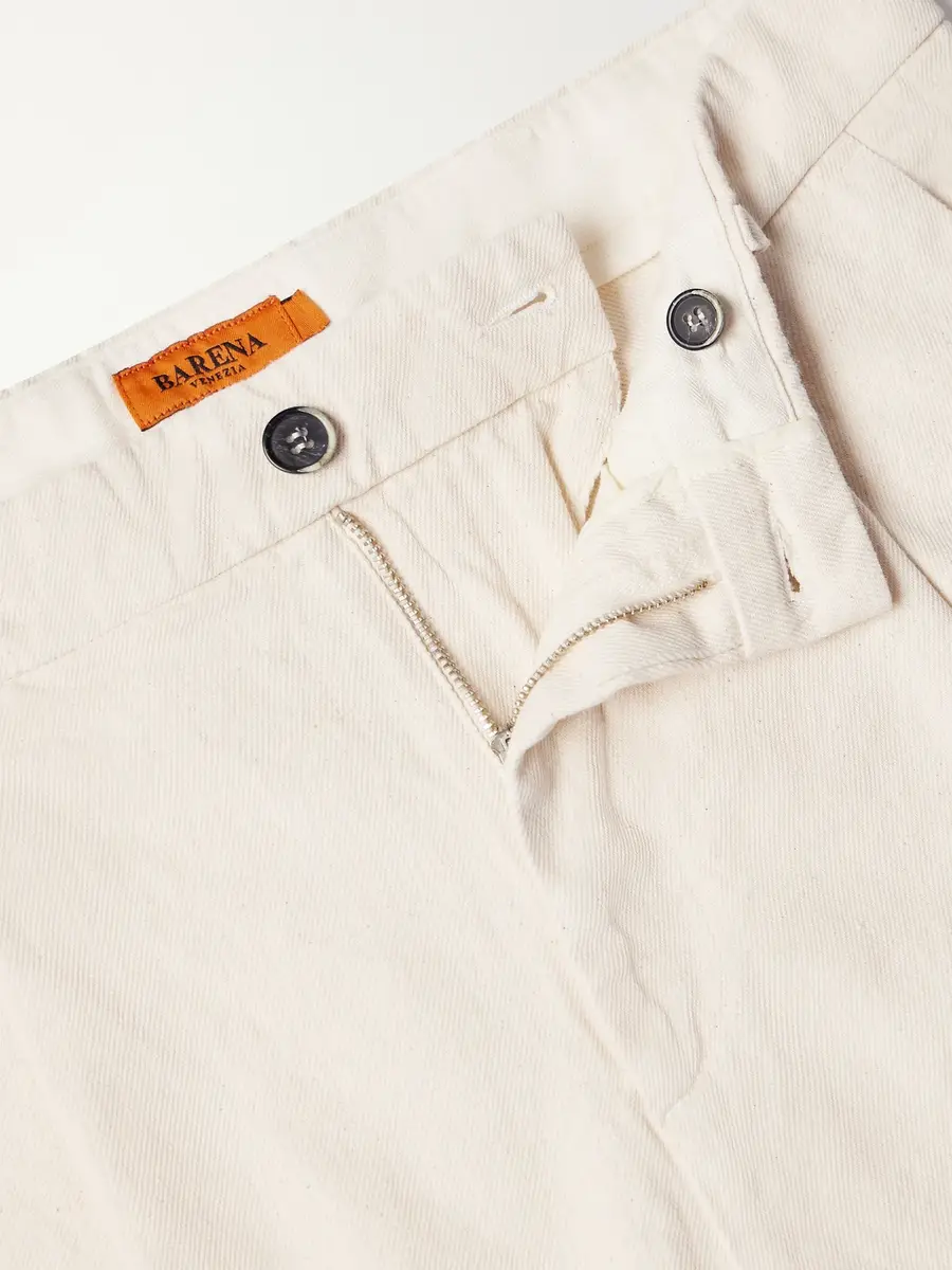 Barena Straight-Leg Pleated Cotton-Drill Trousers - Men | Thumbnail 5 Barena Straight-Leg Pleated Cotton-Drill Trousers - Men | Thumbnail 5