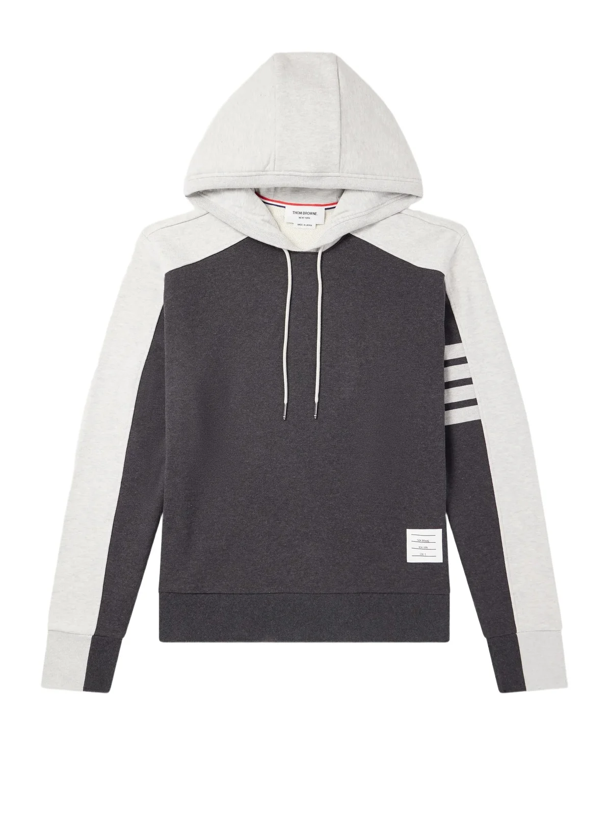 Logo-Appliquéd Striped Cotton-Jersey Hoodie - Men Logo-Appliquéd Striped Cotton-Jersey Hoodie - Men