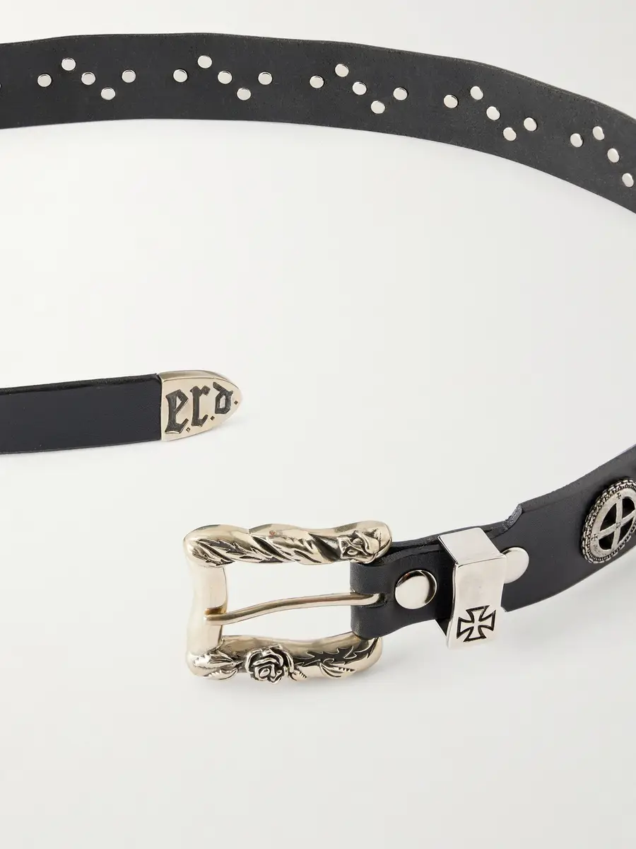 Enfants Riches Déprimés Effigy 4cm Embellished Leather Blet - Men | Thumbnail 3