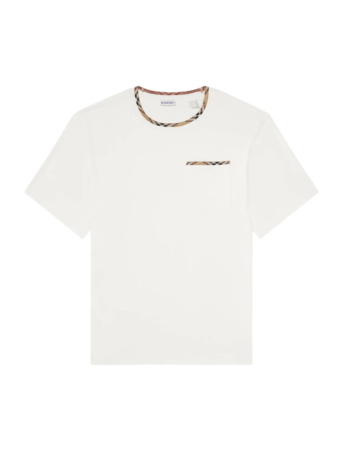 Burberry Logo-Embroidered Checked Cotton-Jersey T-Shirt - Men