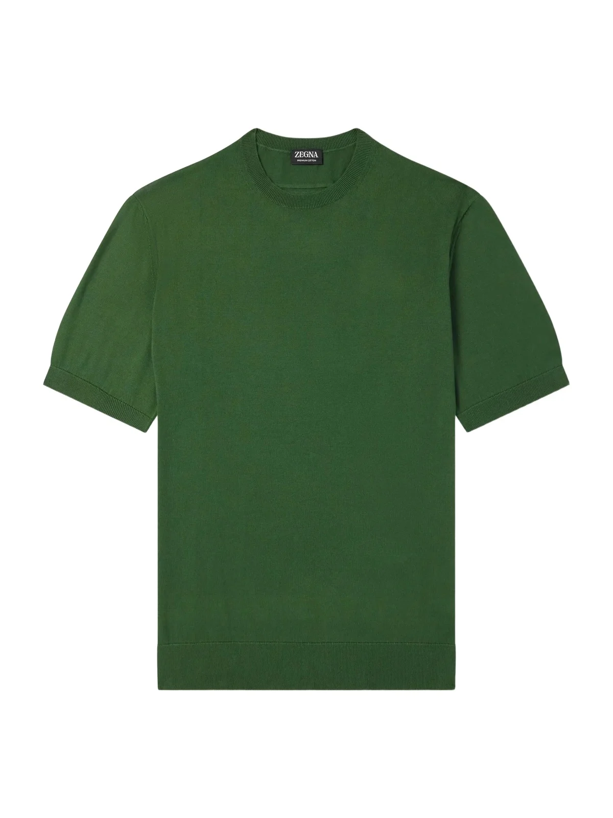 Zegna Knitted Cotton T-Shirt - Men